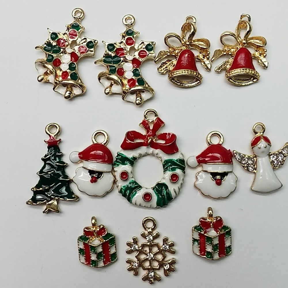 Christmas charms for bracelets or necklaces